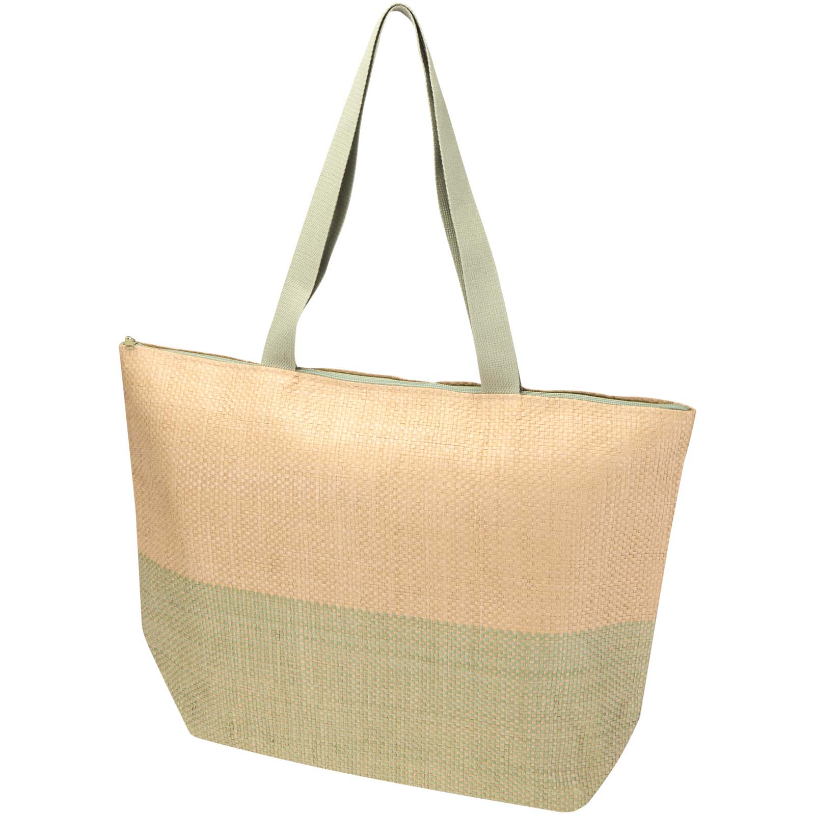 Grand sac fourre-tout en papier paille Rhythm avec fermeture à glissière, 21 L Grand sac fourre-tout en papier paille Rhythm avec fermeture à glissière, 21 L – vue 4