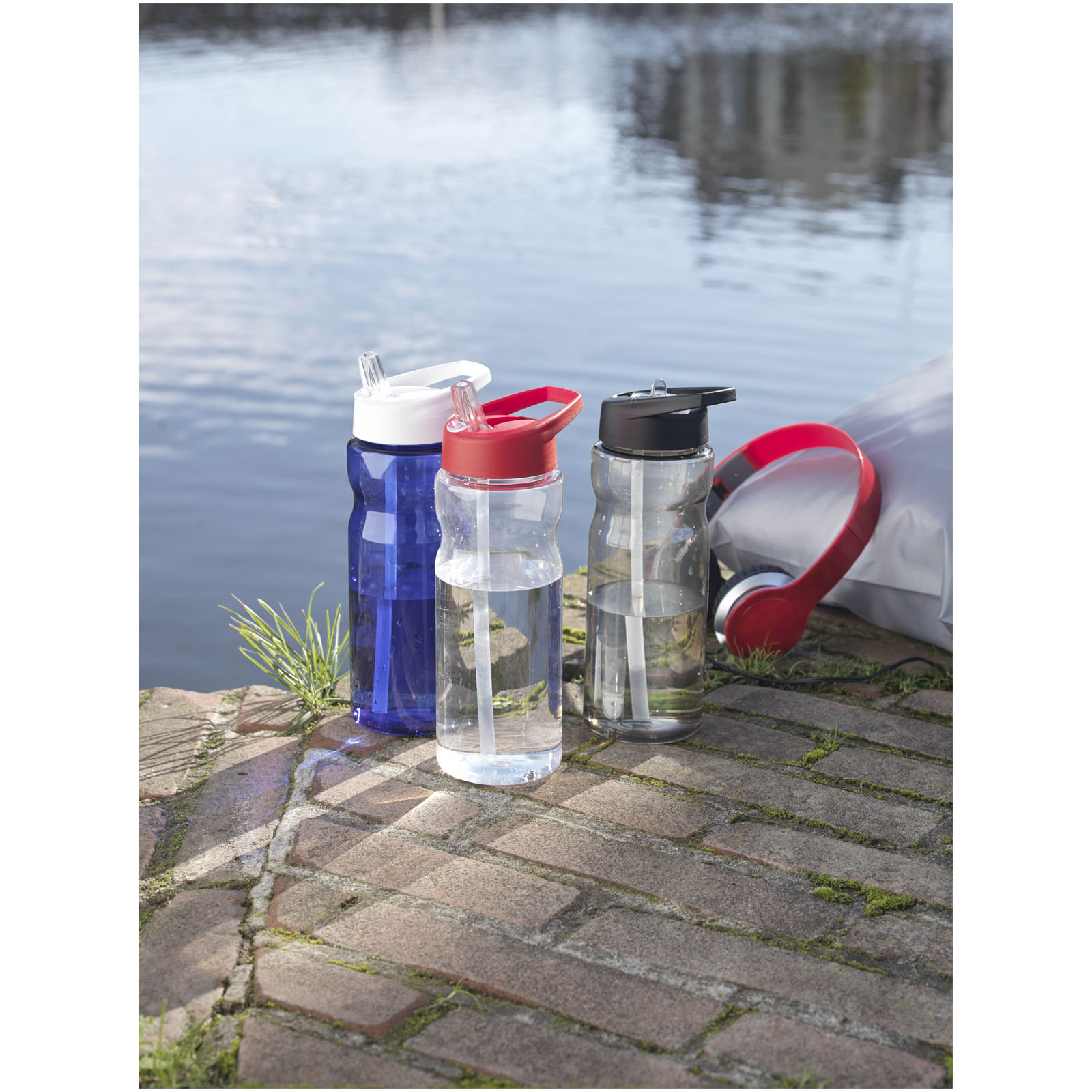 Bouteille de sport H2O Active® Base 650ml avec couvercle à goulot Bouteille de sport H2O Active® Base 650ml avec couvercle à goulot – vue 2