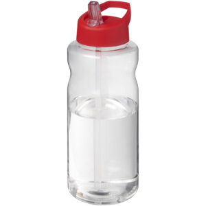 Bouteille de sport H2O Active® Big Base de 1 litre avec couvercle à bec verseur – vue 2
