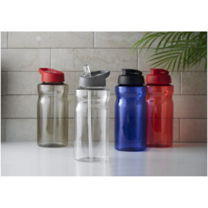 Bouteille de sport H2O Active® Eco Big Base de 1 litre à couvercle rabattable – vue 2