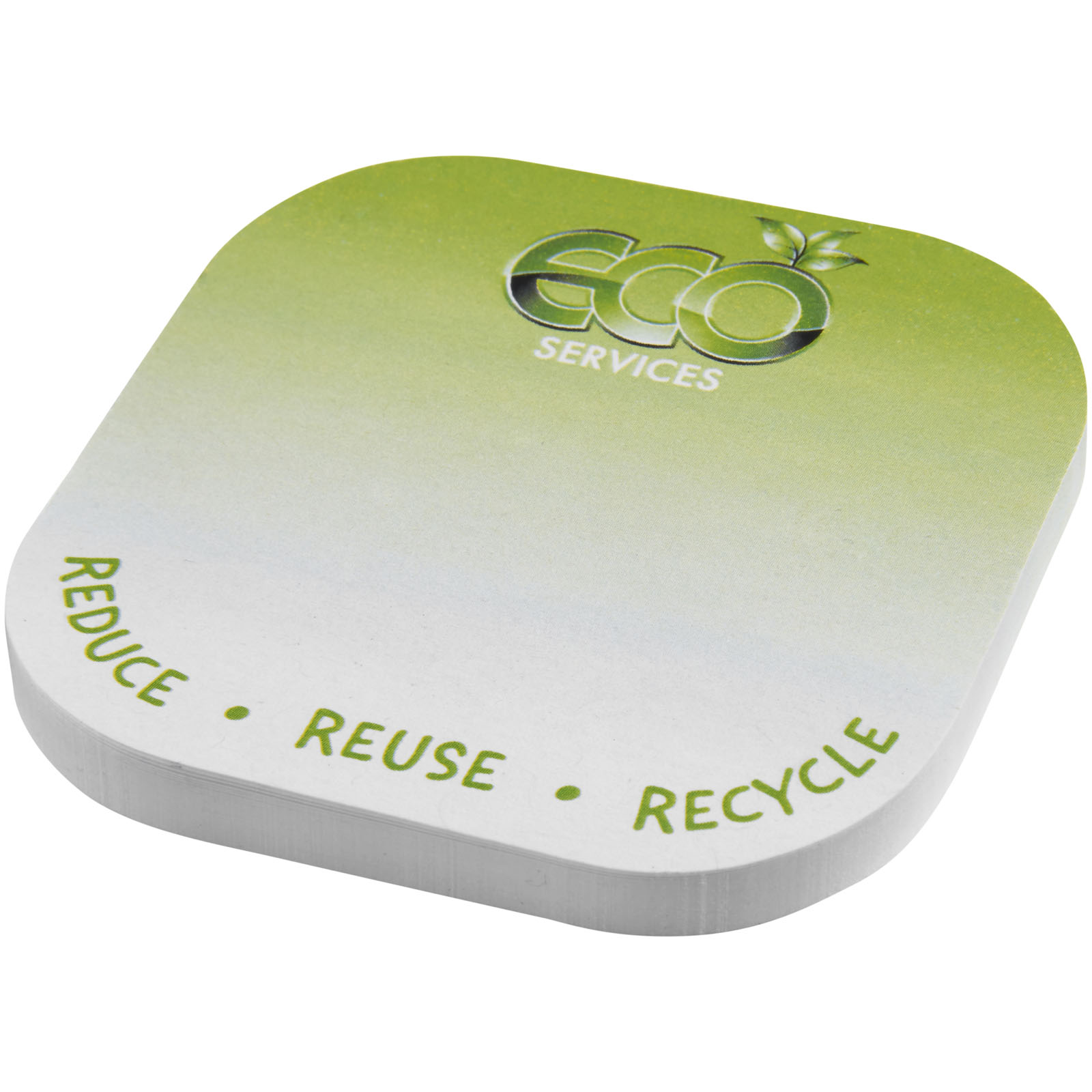 Notes adhésives recyclées Sticky-Mate® de forme carrée avec coins arrondis Notes adhésives recyclées Sticky-Mate® de forme carrée avec coins arrondis