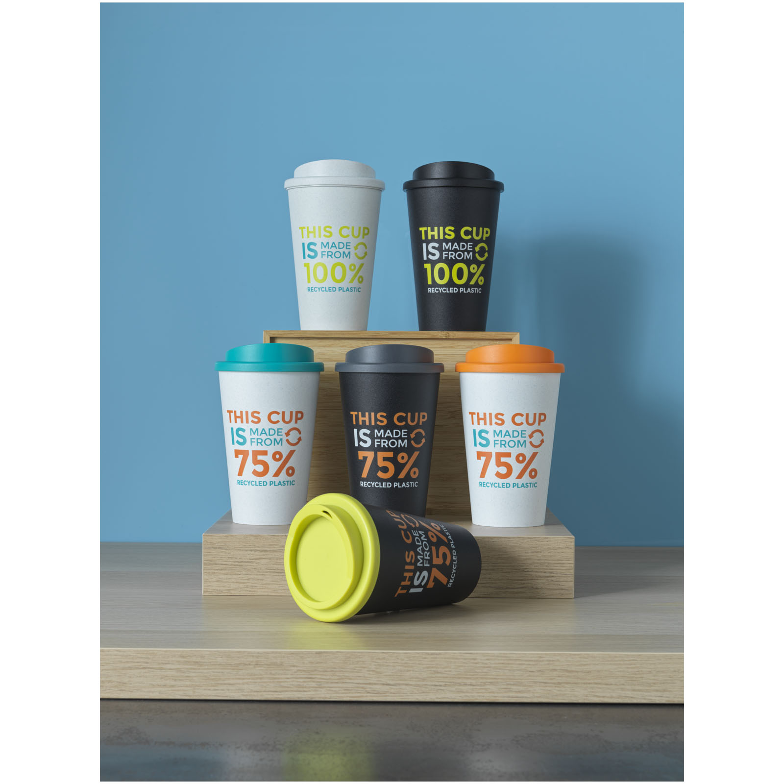 Gobelet recyclé isolant de 350ml Americano® Eco Gobelet recyclé isolant de 350ml Americano® Eco – vue 2