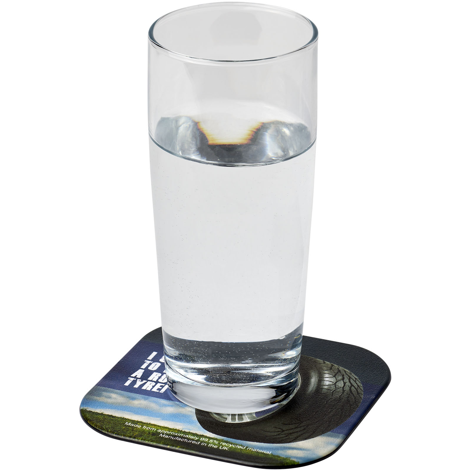 Sous-verre carré Brite-Mat® en pneu Sous-verre carré Brite-Mat® en pneu