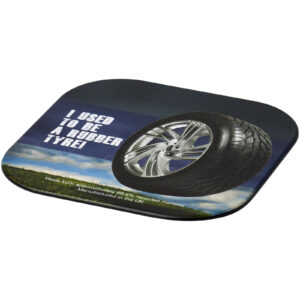 Sous-verre carré Brite-Mat® en pneu – vue 2