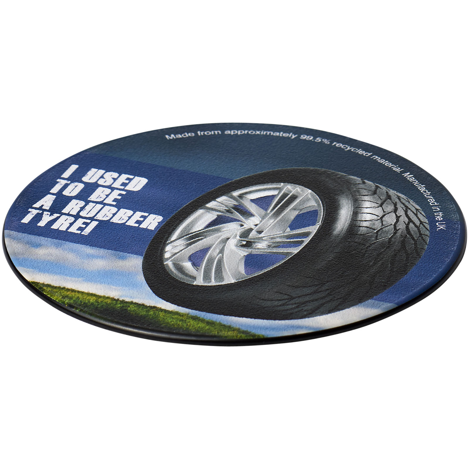 Sous-verre rond Brite-Mat® en pneu Sous-verre rond Brite-Mat® en pneu – vue 2