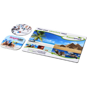 Ensemble de tapis de souris et sous-verre Brite-Mat® – vue 2