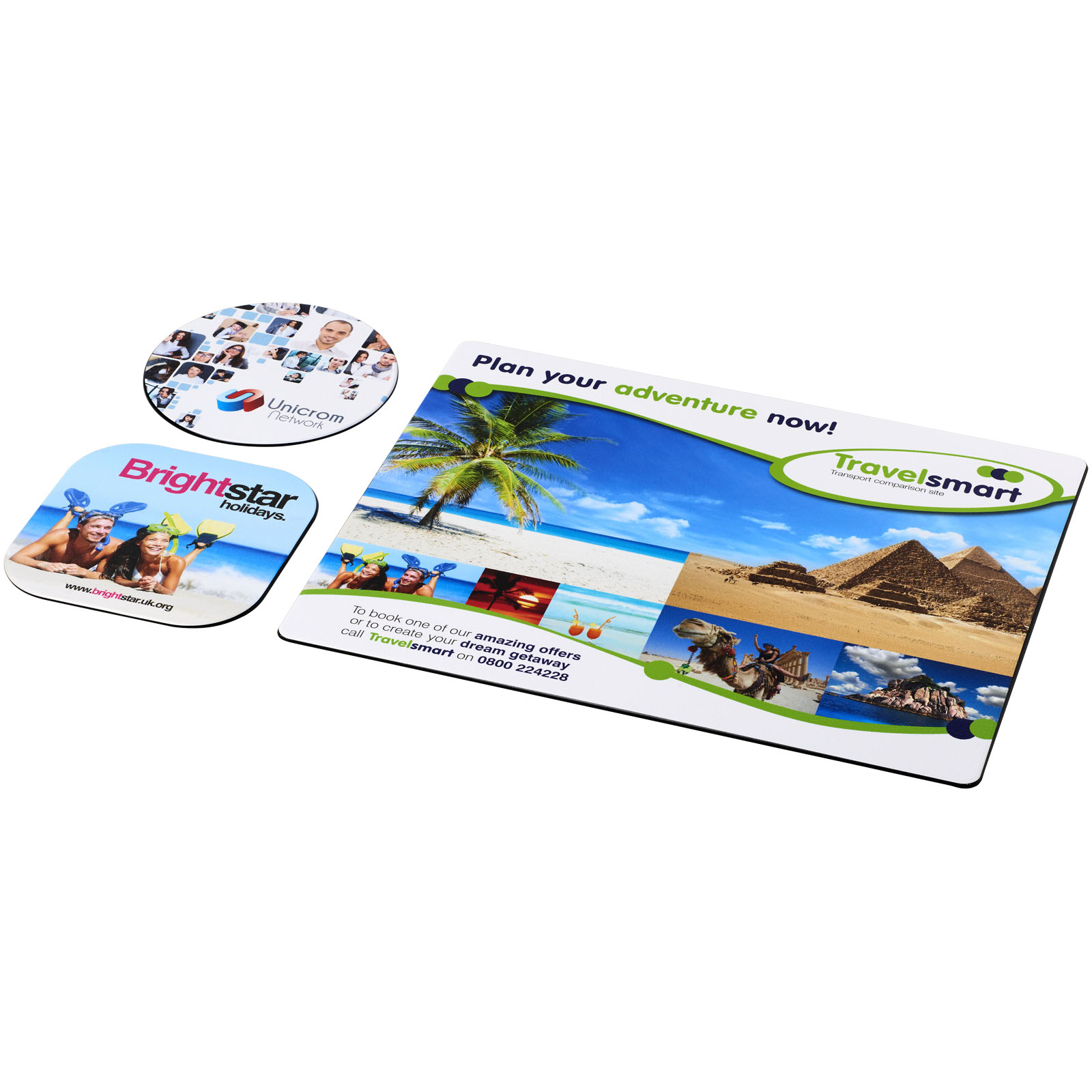 Ensemble de tapis de souris et sous-verre Brite-Mat® Ensemble de tapis de souris et sous-verre Brite-Mat® – vue 2