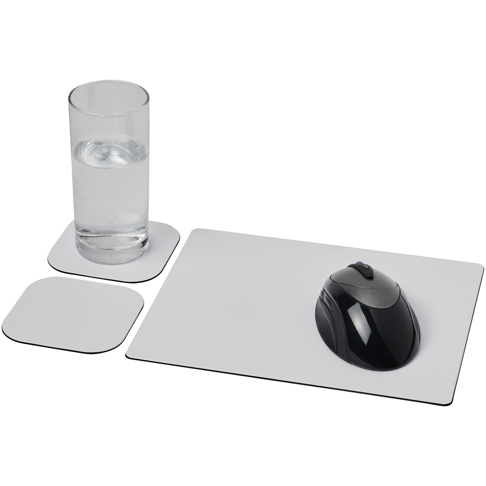 Ensemble de tapis de souris et de dessous de verre Brite-Mat® 3 Ensemble de tapis de souris et de dessous de verre Brite-Mat® 3