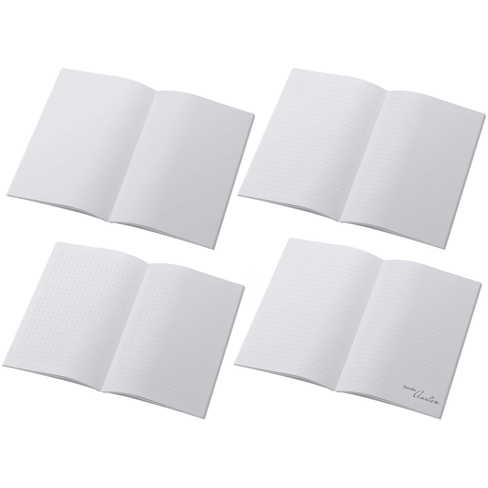 Cahier Novella Austen recyclé A5 à couverture souple de 50 feuilles Cahier Novella Austen recyclé A5 à couverture souple de 50 feuilles – vue 2