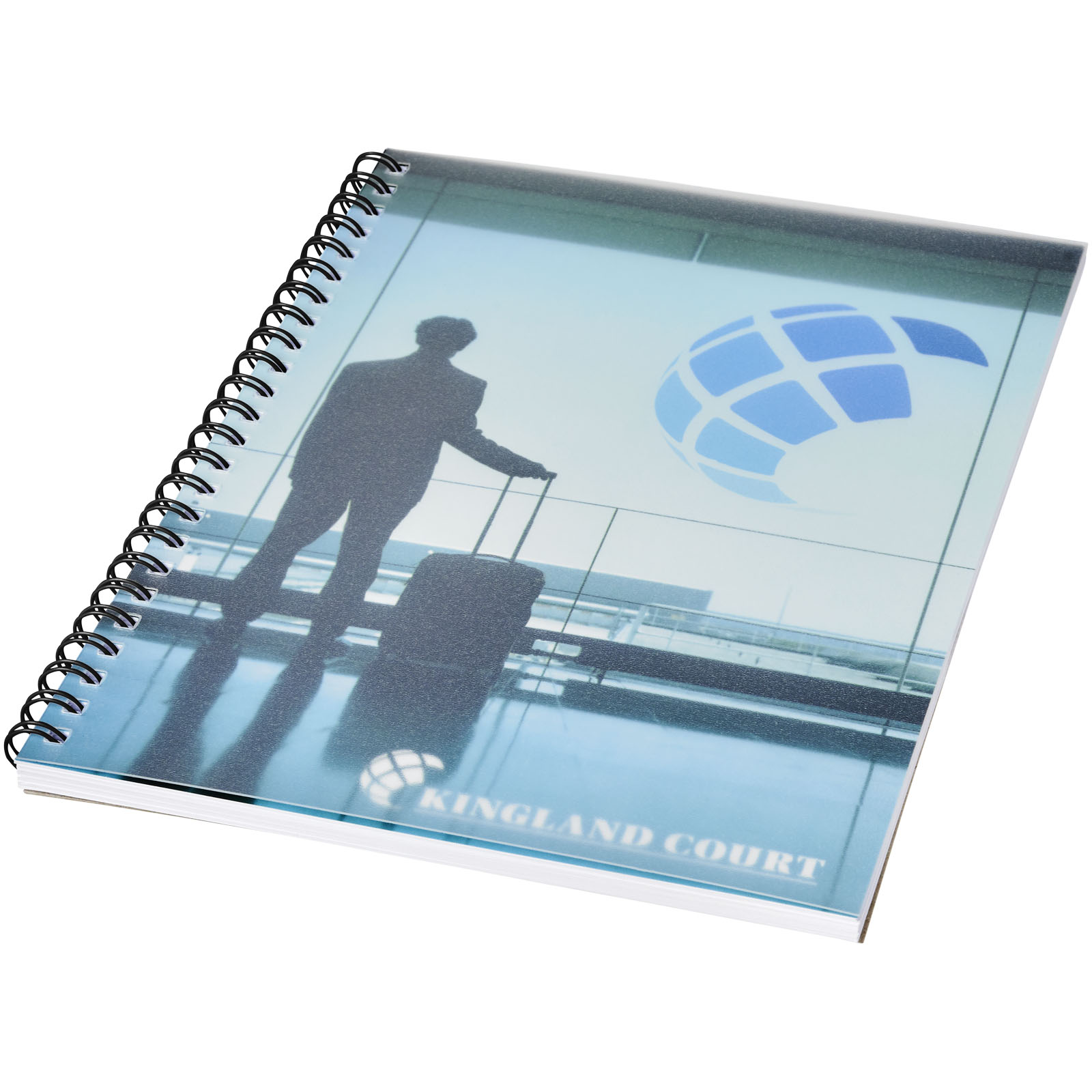 Cahier Desk-Mate® A5 à spirales avec couverture polypropylène Cahier Desk-Mate® A5 à spirales avec couverture polypropylène – vue 3