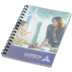 Cahier Desk-Mate® A6 à spirales avec couverture polypropylène – vue 3