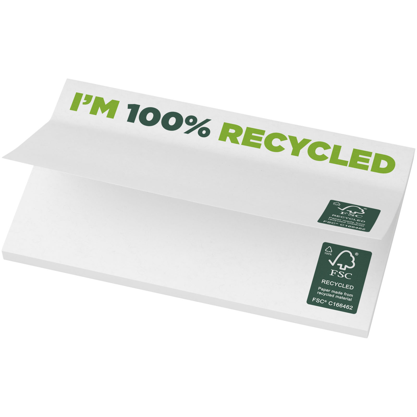 Mémos autocollants recyclés 127 x 75 mm Sticky-Mate® Mémos autocollants recyclés 127 x 75 mm Sticky-Mate®