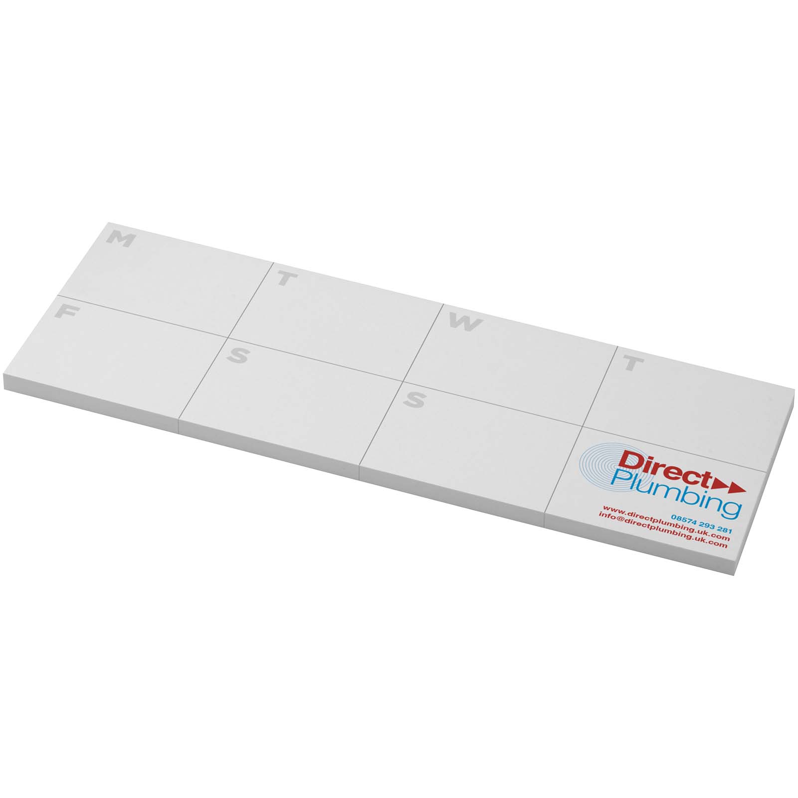 Notes autocollantes recyclées Sticky-Mate® avec agenda imprimé Notes autocollantes recyclées Sticky-Mate® avec agenda imprimé – vue 3