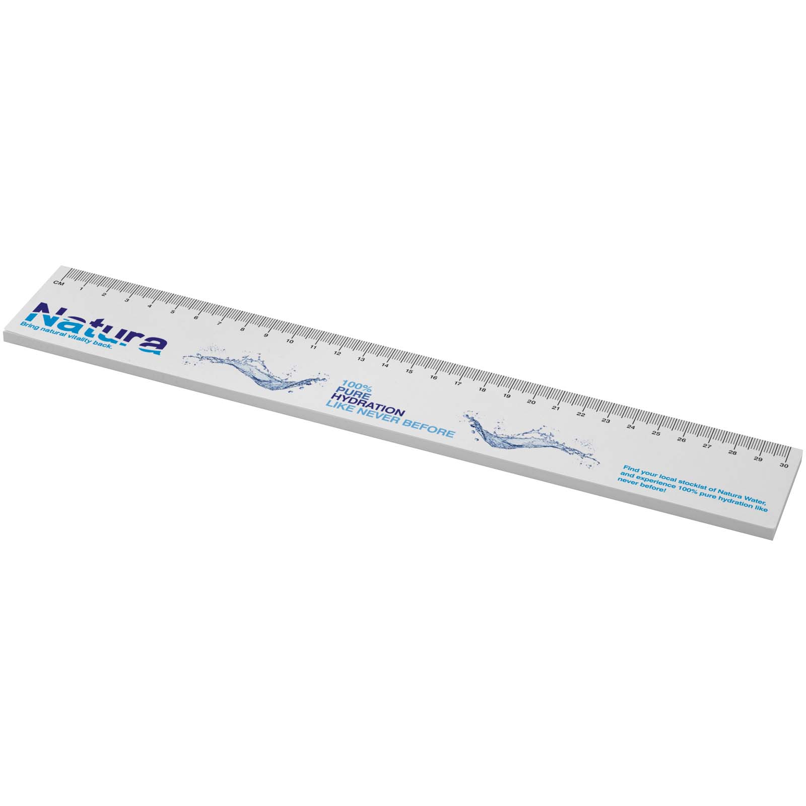 Notes autocollantes recyclées Sticky-Mate® avec règle imprimée 30 cms Notes autocollantes recyclées Sticky-Mate® avec règle imprimée 30 cms – vue 3