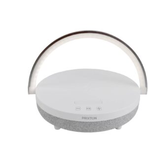 Enceinte Bluetooth® 4-en-1 Prixton de 10 W avec lumière LED et station de charge sans fil