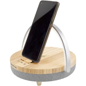 Enceinte Bluetooth® 4-en-1 Prixton de 10 W avec lumière LED et station de charge sans fil – vue 3
