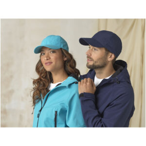 Casquette 6 panneaux de 110 g/m² Mica GRS recyclée ajustée – vue 2