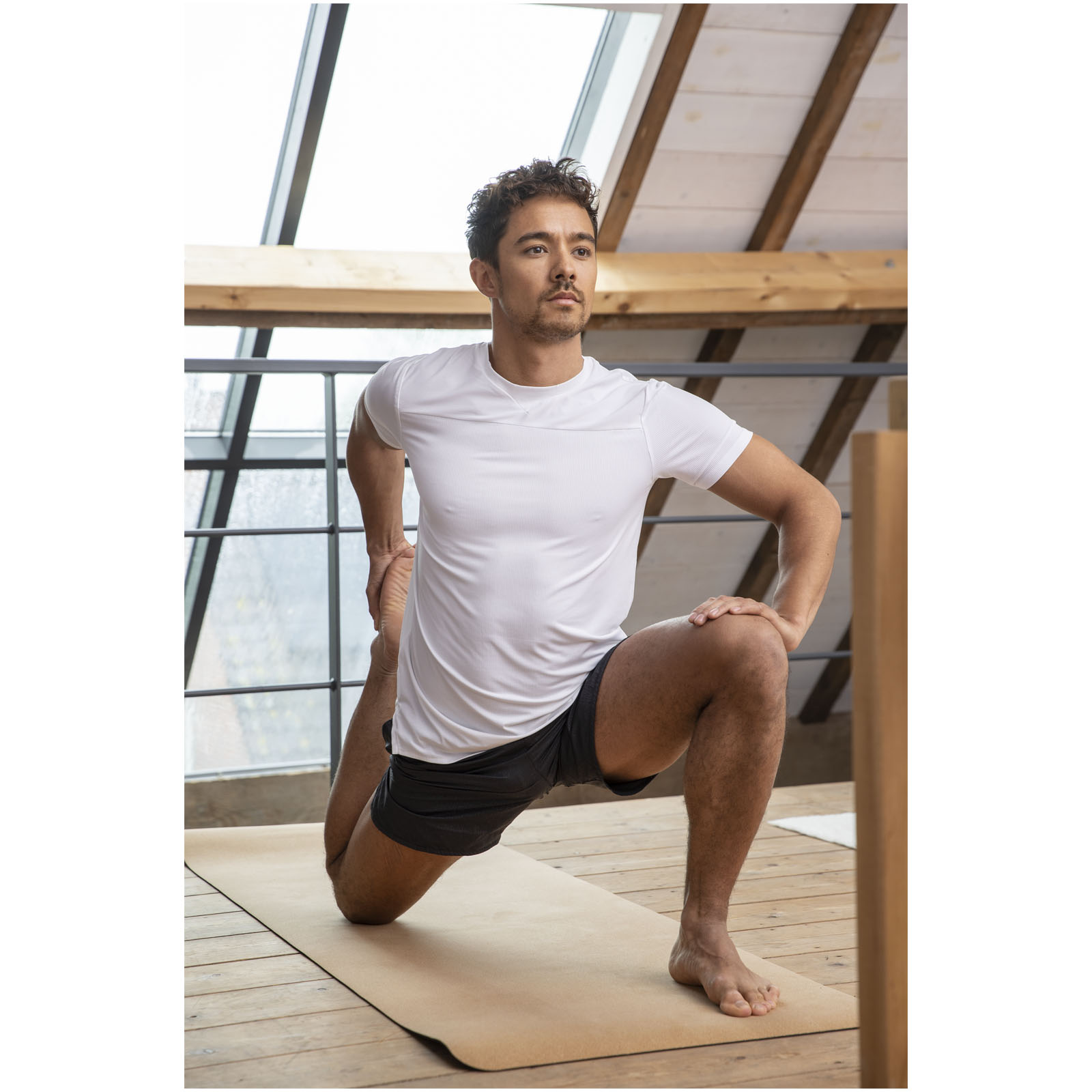 T-shirt Borax à manches courtes et en cool fit recyclé GRS de 160 g/m² pour homme T-shirt Borax à manches courtes et en cool fit recyclé GRS de 160 g/m² pour homme – vue 2
