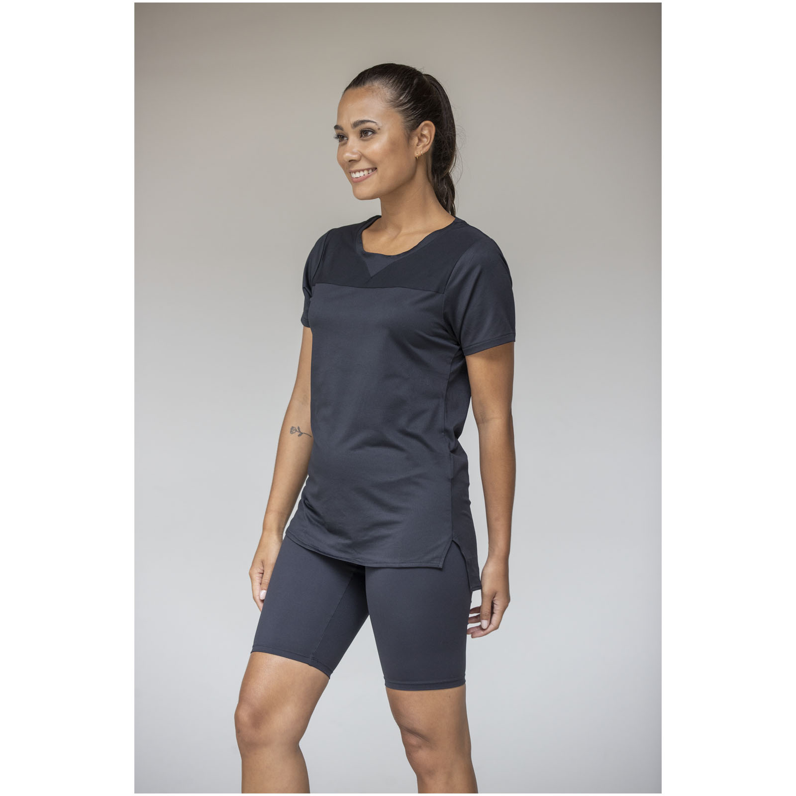 T-shirt Borax à manches courtes et en cool fit recyclé GRS de 160 g/m² pour femme T-shirt Borax à manches courtes et en cool fit recyclé GRS de 160 g/m² pour femme – vue 2