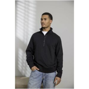 Sweat shirt unisexe de 280 g/m² Tin Aware™ recyclé à fermeture quart zip – vue 2