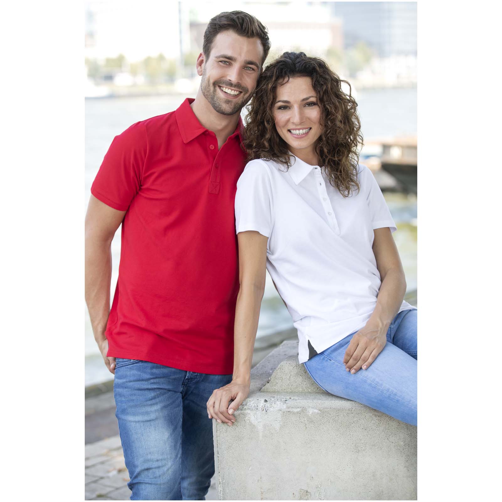 Polo stretch manches courtes femme de 200 g/m² Makham Polo stretch manches courtes femme de 200 g/m² Makham – vue 2