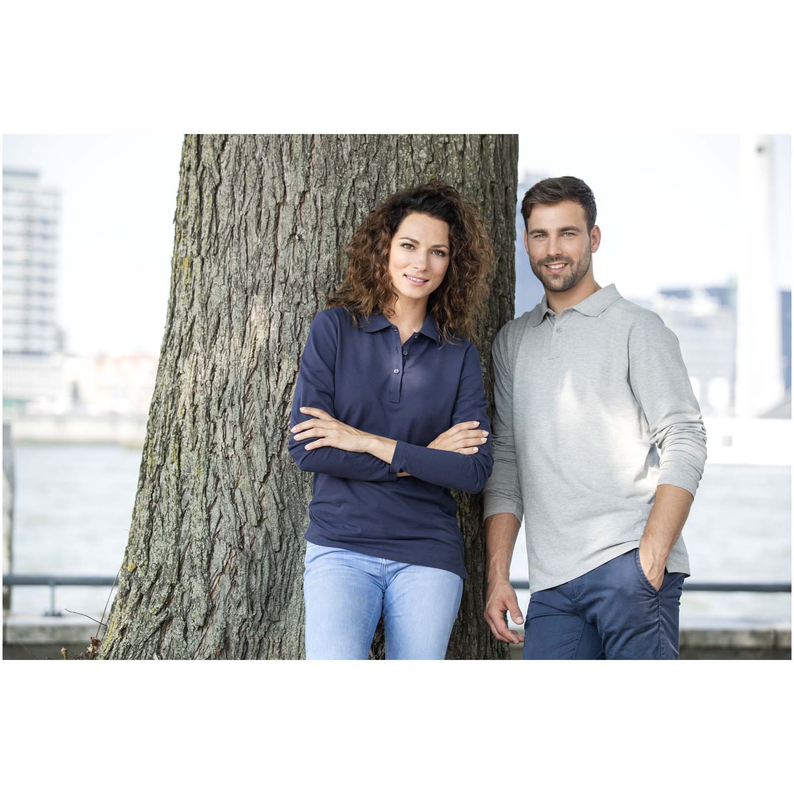 Polo manches longues homme de 180 g/m² Calgary Polo manches longues homme de 180 g/m² Calgary – vue 2