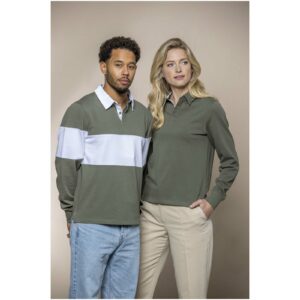 Sweatshirt de rugbyen coton organique Clyde unisexe – vue 2