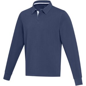 Sweatshirt de rugbyen coton organique Clyde unisexe – vue 3
