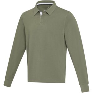 Sweatshirt de rugbyen coton organique Clyde unisexe – vue 4