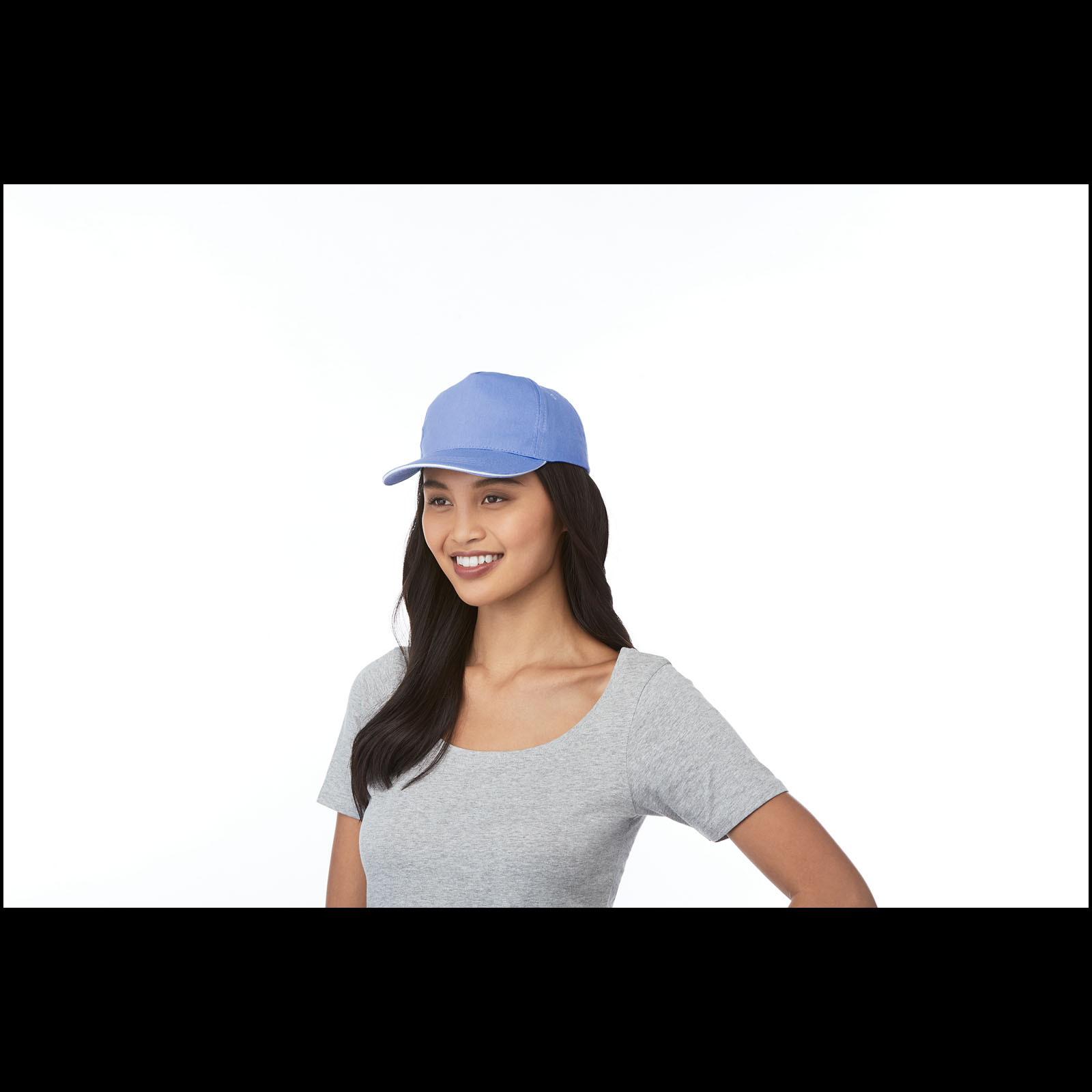 Casquette sandwich de 175 g/m² Ceto 5 panneaux Casquette sandwich de 175 g/m² Ceto 5 panneaux – vue 2