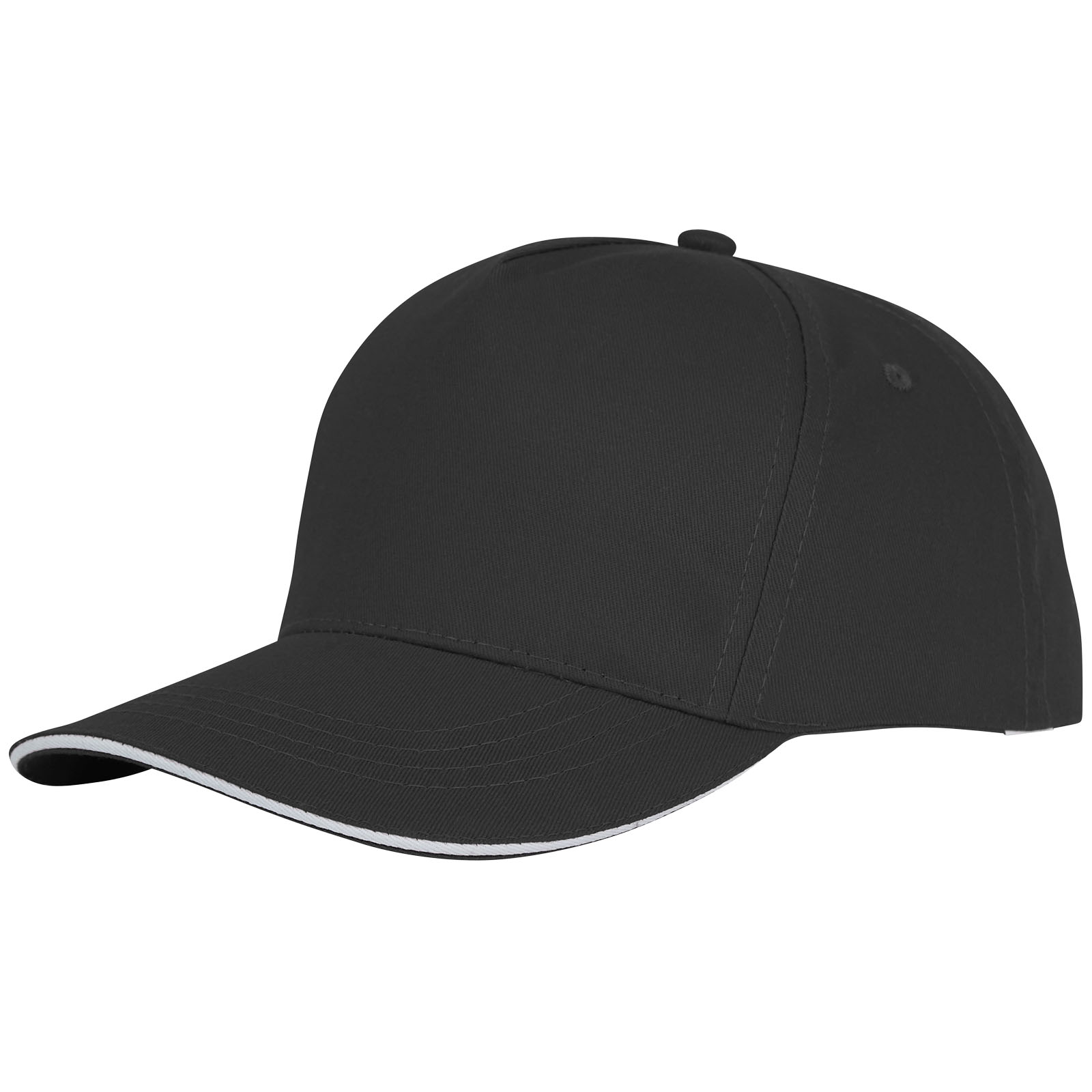 Casquette sandwich de 175 g/m² Ceto 5 panneaux Casquette sandwich de 175 g/m² Ceto 5 panneaux – vue 4