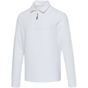 Polo unisexe de 245 g/m² Apollo à manches longues et demi fermeture éclair