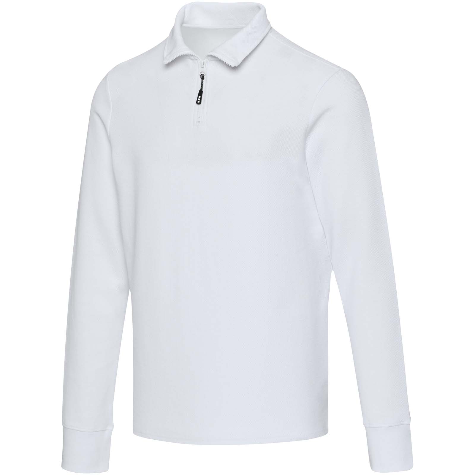 Polo unisexe de 245 g/m² Apollo à manches longues et demi fermeture éclair Polo unisexe de 245 g/m² Apollo à manches longues et demi fermeture éclair