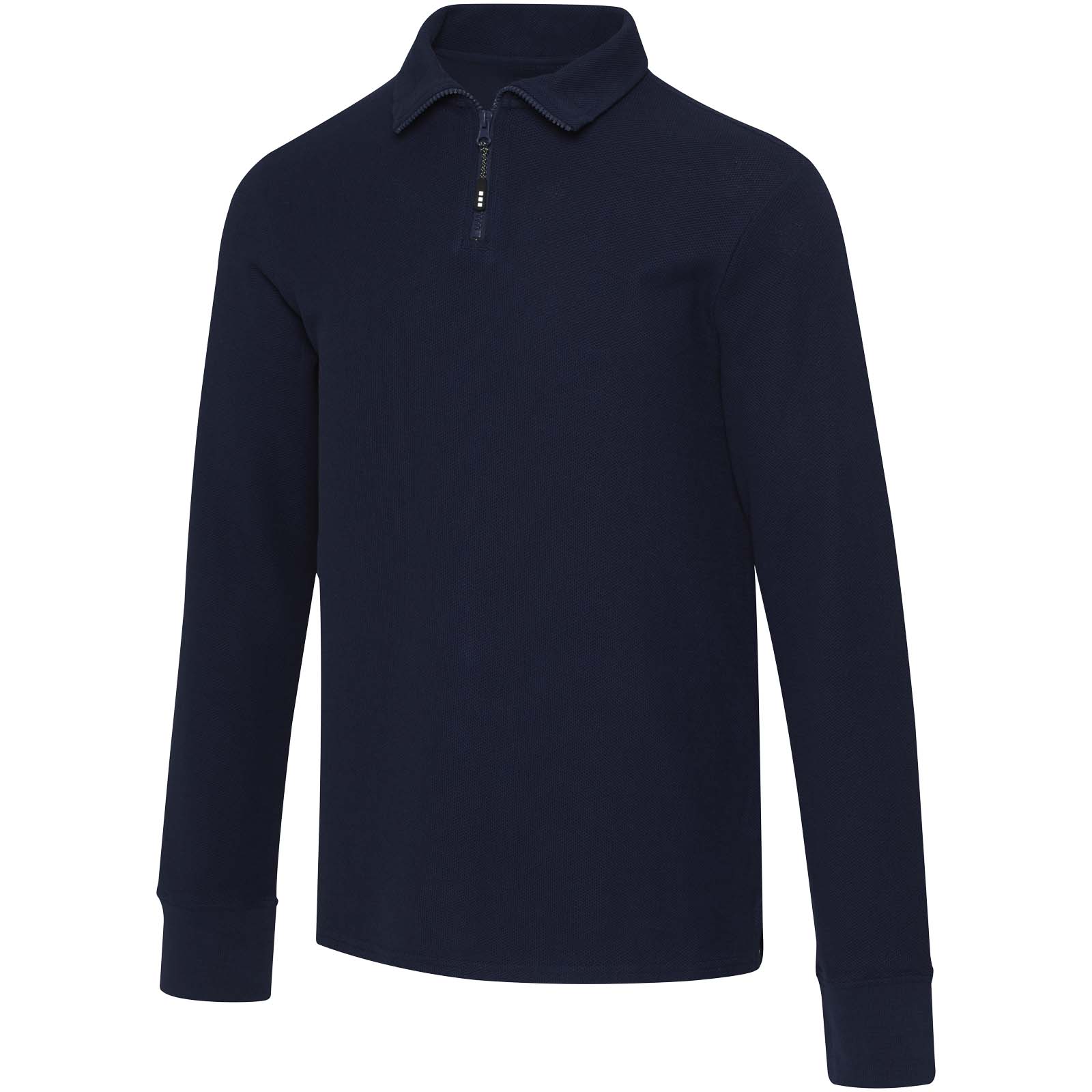 Polo unisexe de 245 g/m² Apollo à manches longues et demi fermeture éclair Polo unisexe de 245 g/m² Apollo à manches longues et demi fermeture éclair – vue 2