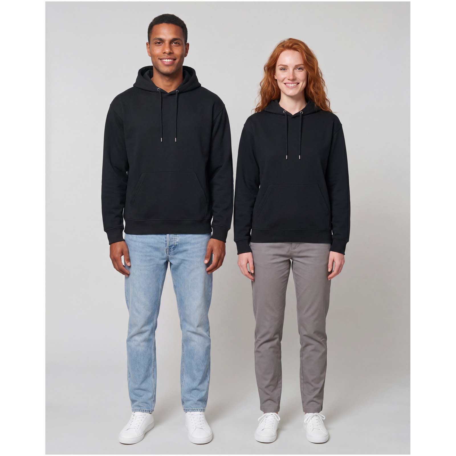 Sweat à capuche oversize unisexe en coton bio certifié OCS Boris de 280 g/m2 Sweat à capuche oversize unisexe en coton bio certifié OCS Boris de 280 g/m2 – vue 2
