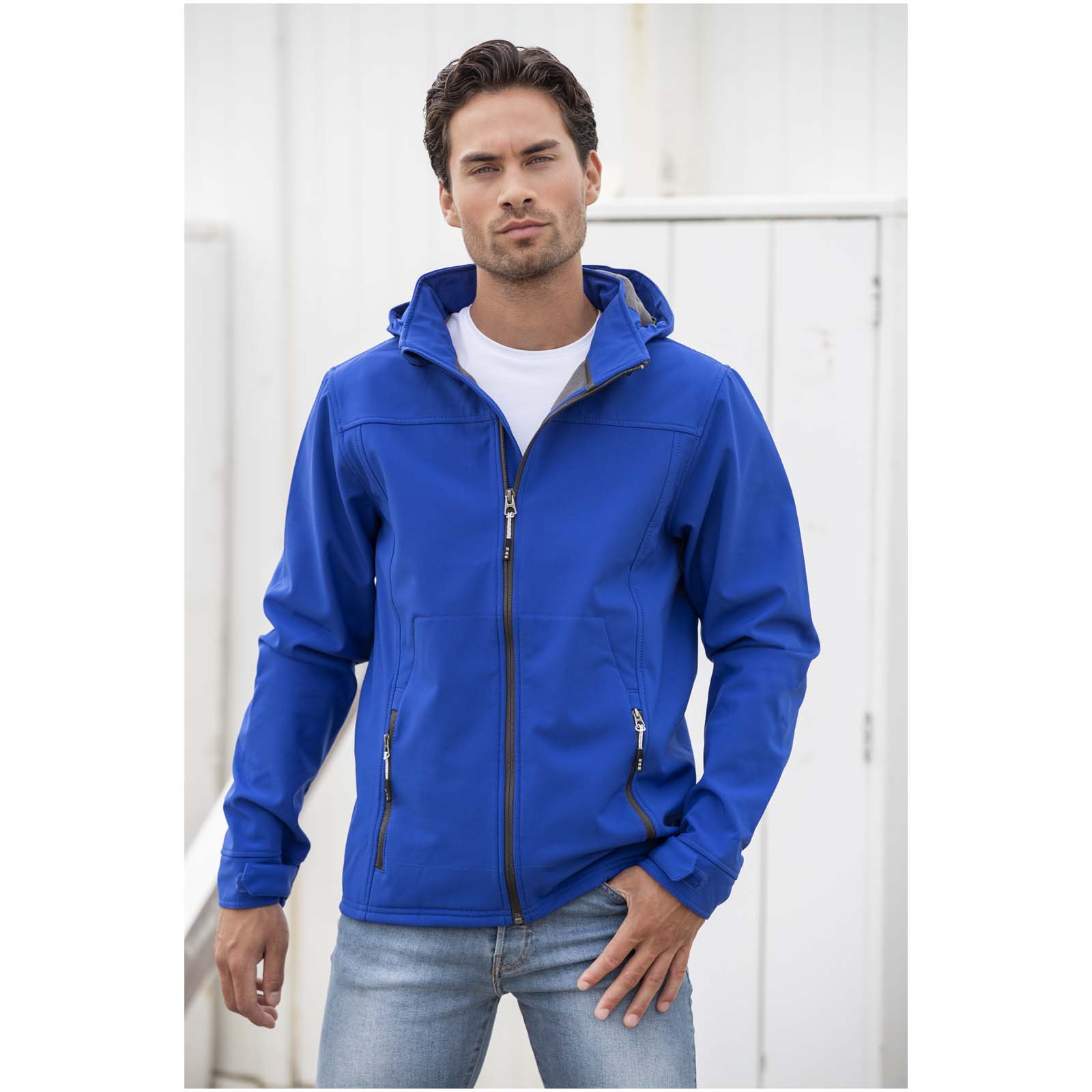 Veste softshell recyclée GRS pour homme de Langley Veste softshell recyclée GRS pour homme de Langley – vue 2