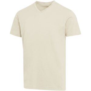 T-shirt unisexe en coton bio certifié OCS Balfour à manches courtes et col en V de 200 g/m² – vue 3
