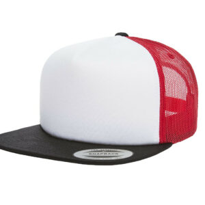 Casquette américaine visière plate Flexfit Foam Trucker With White Front