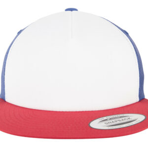 Casquette américaine visière plate Flexfit Foam Trucker With White Front – vue 2