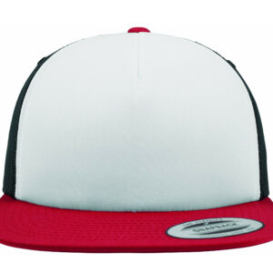Casquette américaine visière plate Flexfit Foam Trucker With White Front – vue 3