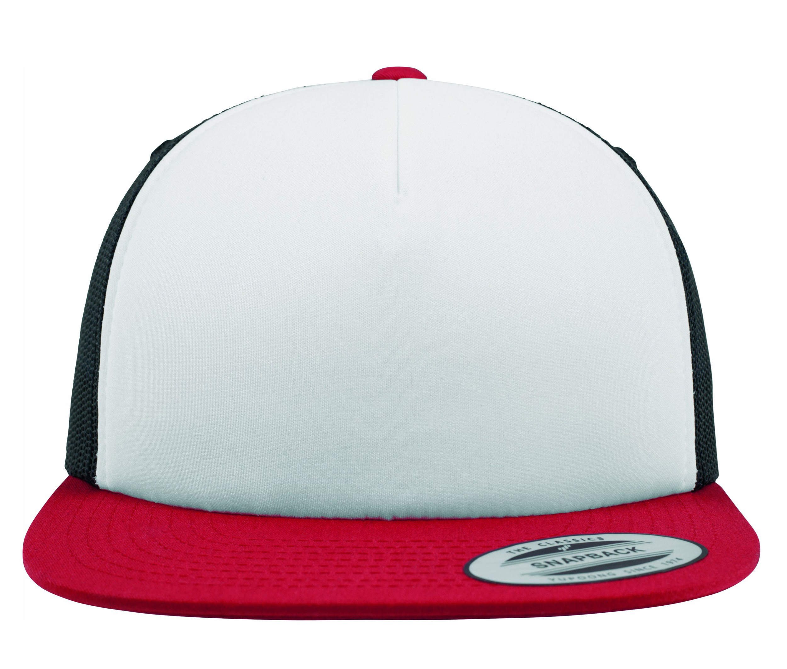 Casquette américaine visière plate Flexfit Foam Trucker With White Front Casquette américaine visière plate Flexfit Foam Trucker With White Front – vue 3