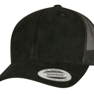 Casquette style trucker effet velours Flexfit Suede Leather Cap – vue 2