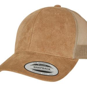 Casquette style trucker effet velours Flexfit Suede Leather Cap – vue 3