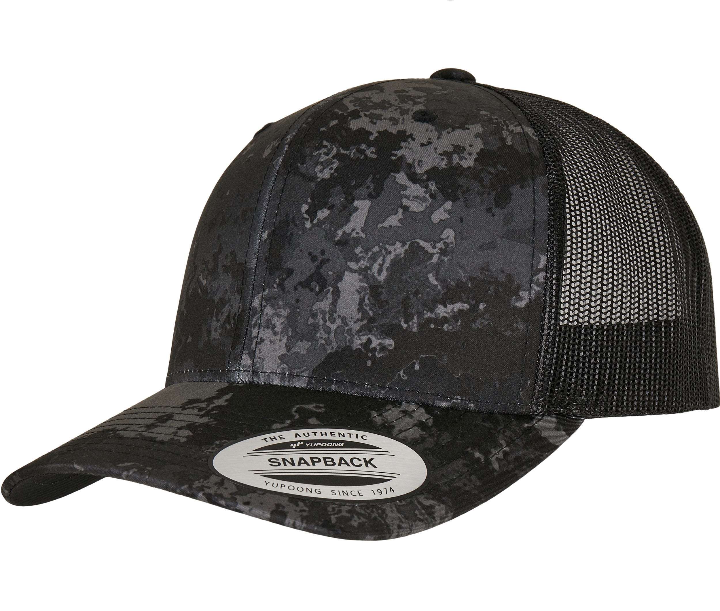 Casquette trucker motif cendré Flexfit Yp Classics® Veil Camo™ Retro Casquette trucker motif cendré Flexfit Yp Classics® Veil Camo™ Retro – vue 2
