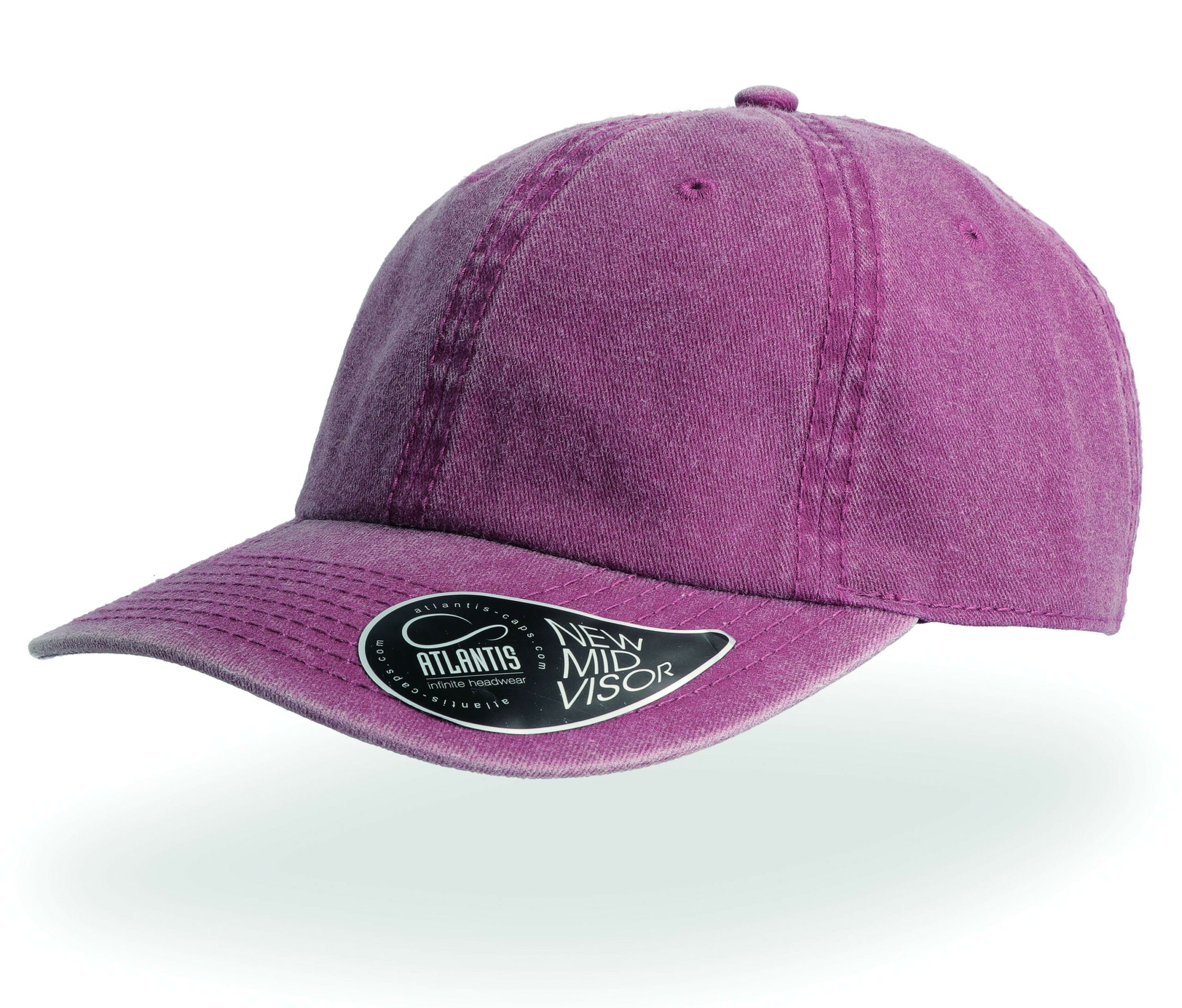 Casquette 6 pans mid visor délavée Atlantis Headwear Digg Casquette 6 pans mid visor délavée Atlantis Headwear Digg – vue 3