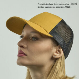 Casquette 5 pans style trucker en coton Atlantis Headwear Rapper Cotton