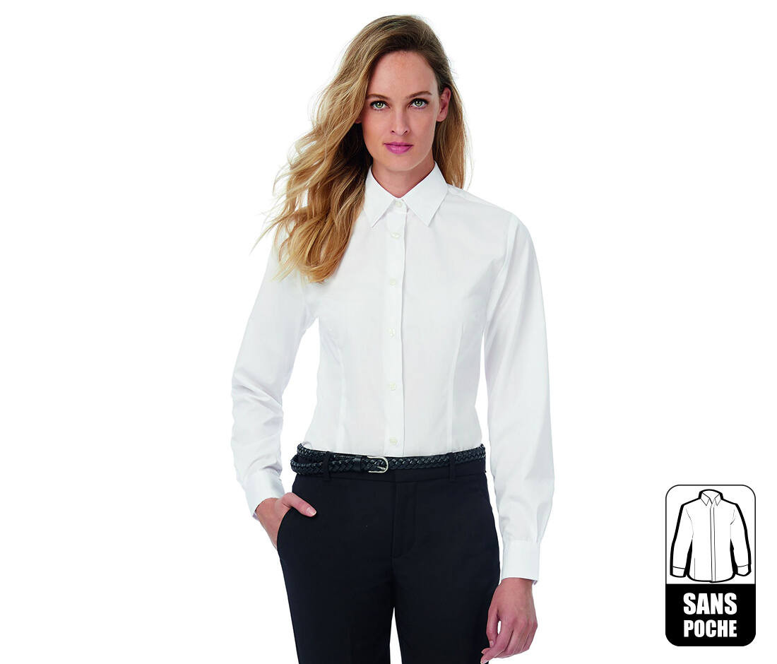 Chemise polycoton femme B&c Smart Long Sleeves Women Chemise polycoton femme B&c Smart Long Sleeves Women