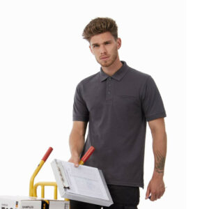 Polo 60° polycoton avec poche B&c Energy