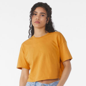 Tee-shirt court femme Bella + Canvas Women&rsquo;s Jersey Crop Tee