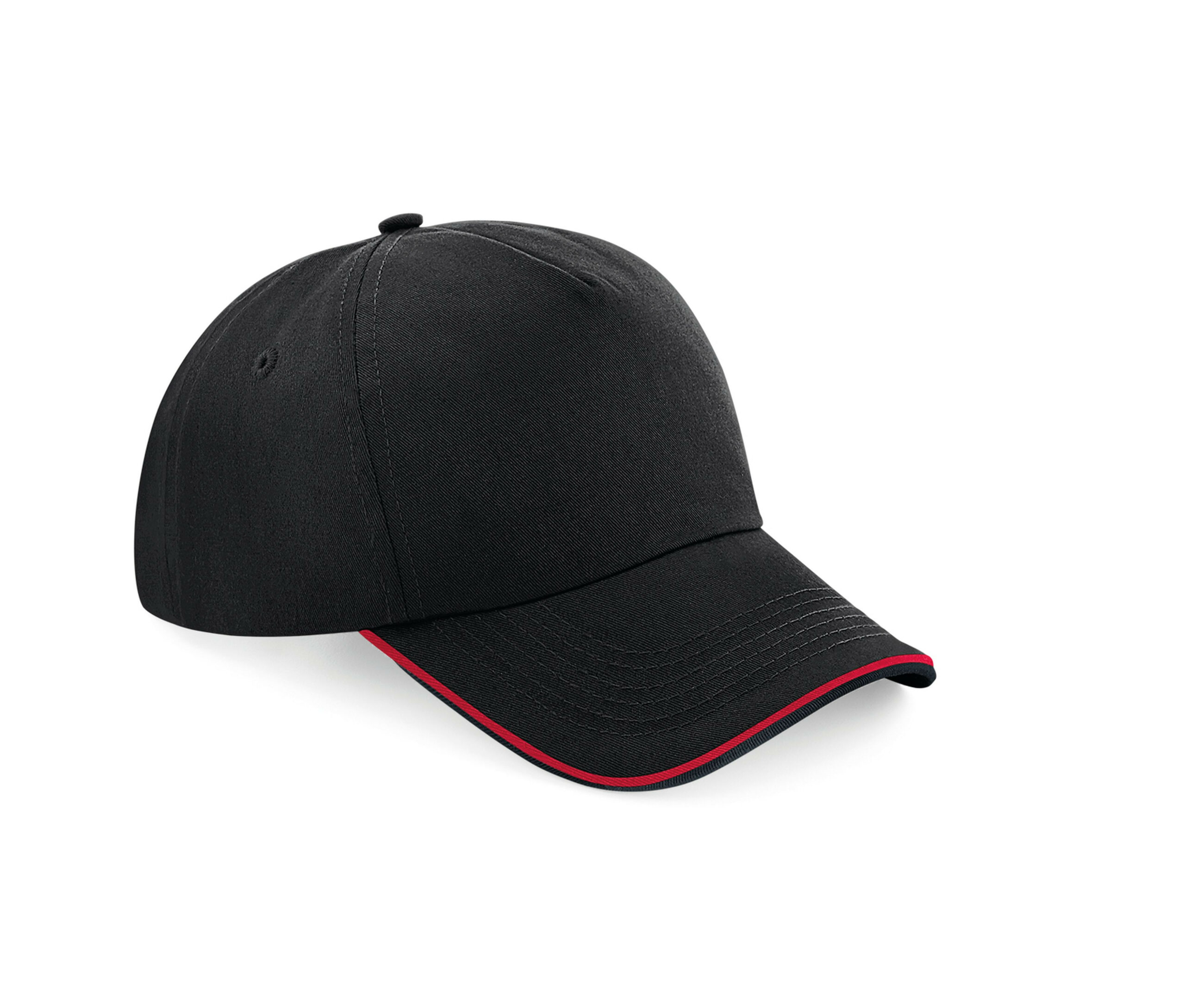 Casquette Authentic visière passepoilée Beechfield 5 Panel Cap – Piped Peak Casquette Authentic visière passepoilée Beechfield 5 Panel Cap – Piped Peak – vue 3
